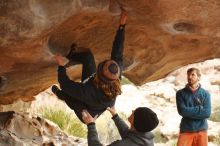 Bouldering in Hueco Tanks on 01/02/2020 with Blue Lizard Climbing and Yoga

Filename: SRM_20200102_1121110.jpg
Aperture: f/4.0
Shutter Speed: 1/250
Body: Canon EOS-1D Mark II
Lens: Canon EF 50mm f/1.8 II