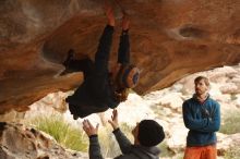 Bouldering in Hueco Tanks on 01/02/2020 with Blue Lizard Climbing and Yoga

Filename: SRM_20200102_1121140.jpg
Aperture: f/4.5
Shutter Speed: 1/250
Body: Canon EOS-1D Mark II
Lens: Canon EF 50mm f/1.8 II