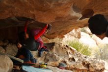 Bouldering in Hueco Tanks on 01/02/2020 with Blue Lizard Climbing and Yoga

Filename: SRM_20200102_1124070.jpg
Aperture: f/3.2
Shutter Speed: 1/250
Body: Canon EOS-1D Mark II
Lens: Canon EF 50mm f/1.8 II