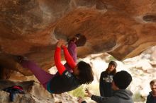 Bouldering in Hueco Tanks on 01/02/2020 with Blue Lizard Climbing and Yoga

Filename: SRM_20200102_1124320.jpg
Aperture: f/3.2
Shutter Speed: 1/250
Body: Canon EOS-1D Mark II
Lens: Canon EF 50mm f/1.8 II