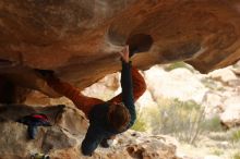 Bouldering in Hueco Tanks on 01/02/2020 with Blue Lizard Climbing and Yoga

Filename: SRM_20200102_1126520.jpg
Aperture: f/3.2
Shutter Speed: 1/250
Body: Canon EOS-1D Mark II
Lens: Canon EF 50mm f/1.8 II