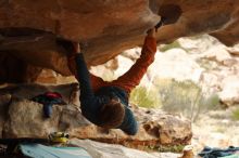 Bouldering in Hueco Tanks on 01/02/2020 with Blue Lizard Climbing and Yoga

Filename: SRM_20200102_1126570.jpg
Aperture: f/3.2
Shutter Speed: 1/250
Body: Canon EOS-1D Mark II
Lens: Canon EF 50mm f/1.8 II