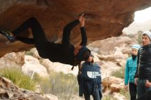 Bouldering in Hueco Tanks on 01/02/2020 with Blue Lizard Climbing and Yoga

Filename: SRM_20200102_1130320.jpg
Aperture: f/3.2
Shutter Speed: 1/250
Body: Canon EOS-1D Mark II
Lens: Canon EF 50mm f/1.8 II