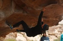 Bouldering in Hueco Tanks on 01/02/2020 with Blue Lizard Climbing and Yoga

Filename: SRM_20200102_1130350.jpg
Aperture: f/3.2
Shutter Speed: 1/250
Body: Canon EOS-1D Mark II
Lens: Canon EF 50mm f/1.8 II