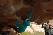 Bouldering in Hueco Tanks on 01/02/2020 with Blue Lizard Climbing and Yoga

Filename: SRM_20200102_1132510.jpg
Aperture: f/3.2
Shutter Speed: 1/250
Body: Canon EOS-1D Mark II
Lens: Canon EF 50mm f/1.8 II