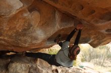 Bouldering in Hueco Tanks on 01/02/2020 with Blue Lizard Climbing and Yoga

Filename: SRM_20200102_1138500.jpg
Aperture: f/3.2
Shutter Speed: 1/250
Body: Canon EOS-1D Mark II
Lens: Canon EF 50mm f/1.8 II