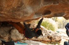 Bouldering in Hueco Tanks on 01/02/2020 with Blue Lizard Climbing and Yoga

Filename: SRM_20200102_1141330.jpg
Aperture: f/3.2
Shutter Speed: 1/250
Body: Canon EOS-1D Mark II
Lens: Canon EF 50mm f/1.8 II