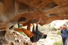 Bouldering in Hueco Tanks on 01/02/2020 with Blue Lizard Climbing and Yoga

Filename: SRM_20200102_1141450.jpg
Aperture: f/3.2
Shutter Speed: 1/250
Body: Canon EOS-1D Mark II
Lens: Canon EF 50mm f/1.8 II