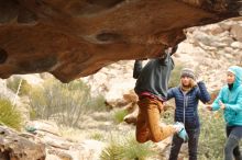 Bouldering in Hueco Tanks on 01/02/2020 with Blue Lizard Climbing and Yoga

Filename: SRM_20200102_1141590.jpg
Aperture: f/4.0
Shutter Speed: 1/250
Body: Canon EOS-1D Mark II
Lens: Canon EF 50mm f/1.8 II