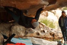 Bouldering in Hueco Tanks on 01/02/2020 with Blue Lizard Climbing and Yoga

Filename: SRM_20200102_1143570.jpg
Aperture: f/3.2
Shutter Speed: 1/250
Body: Canon EOS-1D Mark II
Lens: Canon EF 50mm f/1.8 II