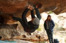 Bouldering in Hueco Tanks on 01/02/2020 with Blue Lizard Climbing and Yoga

Filename: SRM_20200102_1144030.jpg
Aperture: f/3.2
Shutter Speed: 1/250
Body: Canon EOS-1D Mark II
Lens: Canon EF 50mm f/1.8 II