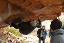 Bouldering in Hueco Tanks on 01/02/2020 with Blue Lizard Climbing and Yoga

Filename: SRM_20200102_1144130.jpg
Aperture: f/3.2
Shutter Speed: 1/250
Body: Canon EOS-1D Mark II
Lens: Canon EF 50mm f/1.8 II