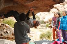 Bouldering in Hueco Tanks on 01/02/2020 with Blue Lizard Climbing and Yoga

Filename: SRM_20200102_1145510.jpg
Aperture: f/3.2
Shutter Speed: 1/250
Body: Canon EOS-1D Mark II
Lens: Canon EF 50mm f/1.8 II