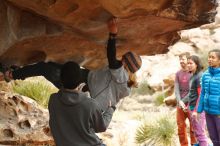 Bouldering in Hueco Tanks on 01/02/2020 with Blue Lizard Climbing and Yoga

Filename: SRM_20200102_1145530.jpg
Aperture: f/3.2
Shutter Speed: 1/250
Body: Canon EOS-1D Mark II
Lens: Canon EF 50mm f/1.8 II