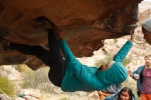 Bouldering in Hueco Tanks on 01/02/2020 with Blue Lizard Climbing and Yoga

Filename: SRM_20200102_1149230.jpg
Aperture: f/4.0
Shutter Speed: 1/250
Body: Canon EOS-1D Mark II
Lens: Canon EF 50mm f/1.8 II