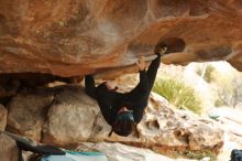 Bouldering in Hueco Tanks on 01/02/2020 with Blue Lizard Climbing and Yoga

Filename: SRM_20200102_1151000.jpg
Aperture: f/3.2
Shutter Speed: 1/250
Body: Canon EOS-1D Mark II
Lens: Canon EF 50mm f/1.8 II