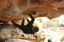 Bouldering in Hueco Tanks on 01/02/2020 with Blue Lizard Climbing and Yoga

Filename: SRM_20200102_1151050.jpg
Aperture: f/3.2
Shutter Speed: 1/250
Body: Canon EOS-1D Mark II
Lens: Canon EF 50mm f/1.8 II