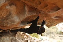 Bouldering in Hueco Tanks on 01/02/2020 with Blue Lizard Climbing and Yoga

Filename: SRM_20200102_1151120.jpg
Aperture: f/3.2
Shutter Speed: 1/250
Body: Canon EOS-1D Mark II
Lens: Canon EF 50mm f/1.8 II