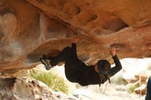 Bouldering in Hueco Tanks on 01/02/2020 with Blue Lizard Climbing and Yoga

Filename: SRM_20200102_1151150.jpg
Aperture: f/3.2
Shutter Speed: 1/250
Body: Canon EOS-1D Mark II
Lens: Canon EF 50mm f/1.8 II