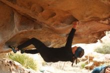 Bouldering in Hueco Tanks on 01/02/2020 with Blue Lizard Climbing and Yoga

Filename: SRM_20200102_1151170.jpg
Aperture: f/3.2
Shutter Speed: 1/250
Body: Canon EOS-1D Mark II
Lens: Canon EF 50mm f/1.8 II