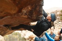 Bouldering in Hueco Tanks on 01/02/2020 with Blue Lizard Climbing and Yoga

Filename: SRM_20200102_1151470.jpg
Aperture: f/4.0
Shutter Speed: 1/250
Body: Canon EOS-1D Mark II
Lens: Canon EF 50mm f/1.8 II