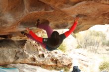 Bouldering in Hueco Tanks on 01/02/2020 with Blue Lizard Climbing and Yoga

Filename: SRM_20200102_1153361.jpg
Aperture: f/3.2
Shutter Speed: 1/250
Body: Canon EOS-1D Mark II
Lens: Canon EF 50mm f/1.8 II