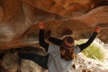 Bouldering in Hueco Tanks on 01/02/2020 with Blue Lizard Climbing and Yoga

Filename: SRM_20200102_1157230.jpg
Aperture: f/3.2
Shutter Speed: 1/250
Body: Canon EOS-1D Mark II
Lens: Canon EF 50mm f/1.8 II