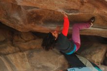 Bouldering in Hueco Tanks on 01/02/2020 with Blue Lizard Climbing and Yoga

Filename: SRM_20200102_1200020.jpg
Aperture: f/3.2
Shutter Speed: 1/250
Body: Canon EOS-1D Mark II
Lens: Canon EF 50mm f/1.8 II