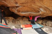 Bouldering in Hueco Tanks on 01/02/2020 with Blue Lizard Climbing and Yoga

Filename: SRM_20200102_1211190.jpg
Aperture: f/3.5
Shutter Speed: 1/250
Body: Canon EOS-1D Mark II
Lens: Canon EF 16-35mm f/2.8 L