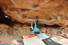 Bouldering in Hueco Tanks on 01/02/2020 with Blue Lizard Climbing and Yoga

Filename: SRM_20200102_1221580.jpg
Aperture: f/3.5
Shutter Speed: 1/250
Body: Canon EOS-1D Mark II
Lens: Canon EF 16-35mm f/2.8 L