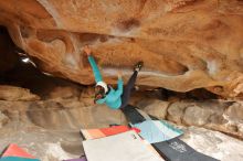 Bouldering in Hueco Tanks on 01/02/2020 with Blue Lizard Climbing and Yoga

Filename: SRM_20200102_1222020.jpg
Aperture: f/3.5
Shutter Speed: 1/250
Body: Canon EOS-1D Mark II
Lens: Canon EF 16-35mm f/2.8 L