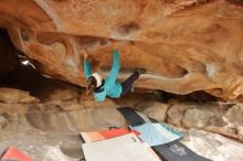 Bouldering in Hueco Tanks on 01/02/2020 with Blue Lizard Climbing and Yoga

Filename: SRM_20200102_1222040.jpg
Aperture: f/3.5
Shutter Speed: 1/250
Body: Canon EOS-1D Mark II
Lens: Canon EF 16-35mm f/2.8 L