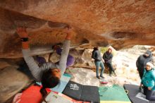 Bouldering in Hueco Tanks on 01/02/2020 with Blue Lizard Climbing and Yoga

Filename: SRM_20200102_1233200.jpg
Aperture: f/4.5
Shutter Speed: 1/250
Body: Canon EOS-1D Mark II
Lens: Canon EF 16-35mm f/2.8 L