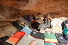 Bouldering in Hueco Tanks on 01/02/2020 with Blue Lizard Climbing and Yoga

Filename: SRM_20200102_1233250.jpg
Aperture: f/4.5
Shutter Speed: 1/250
Body: Canon EOS-1D Mark II
Lens: Canon EF 16-35mm f/2.8 L