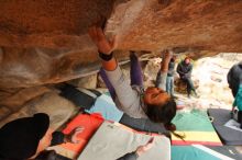 Bouldering in Hueco Tanks on 01/02/2020 with Blue Lizard Climbing and Yoga

Filename: SRM_20200102_1233330.jpg
Aperture: f/4.5
Shutter Speed: 1/250
Body: Canon EOS-1D Mark II
Lens: Canon EF 16-35mm f/2.8 L