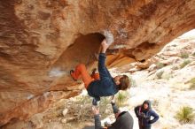 Bouldering in Hueco Tanks on 01/02/2020 with Blue Lizard Climbing and Yoga

Filename: SRM_20200102_1319260.jpg
Aperture: f/5.0
Shutter Speed: 1/250
Body: Canon EOS-1D Mark II
Lens: Canon EF 16-35mm f/2.8 L