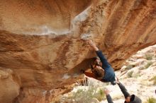 Bouldering in Hueco Tanks on 01/02/2020 with Blue Lizard Climbing and Yoga

Filename: SRM_20200102_1319430.jpg
Aperture: f/5.0
Shutter Speed: 1/250
Body: Canon EOS-1D Mark II
Lens: Canon EF 16-35mm f/2.8 L