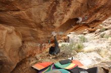 Bouldering in Hueco Tanks on 01/02/2020 with Blue Lizard Climbing and Yoga

Filename: SRM_20200102_1320260.jpg
Aperture: f/5.6
Shutter Speed: 1/250
Body: Canon EOS-1D Mark II
Lens: Canon EF 16-35mm f/2.8 L