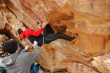 Bouldering in Hueco Tanks on 01/02/2020 with Blue Lizard Climbing and Yoga

Filename: SRM_20200102_1322190.jpg
Aperture: f/4.0
Shutter Speed: 1/250
Body: Canon EOS-1D Mark II
Lens: Canon EF 16-35mm f/2.8 L