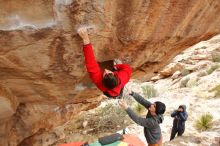 Bouldering in Hueco Tanks on 01/02/2020 with Blue Lizard Climbing and Yoga

Filename: SRM_20200102_1322330.jpg
Aperture: f/5.0
Shutter Speed: 1/250
Body: Canon EOS-1D Mark II
Lens: Canon EF 16-35mm f/2.8 L