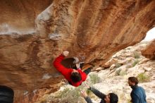 Bouldering in Hueco Tanks on 01/02/2020 with Blue Lizard Climbing and Yoga

Filename: SRM_20200102_1323300.jpg
Aperture: f/5.6
Shutter Speed: 1/250
Body: Canon EOS-1D Mark II
Lens: Canon EF 16-35mm f/2.8 L