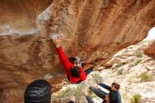 Bouldering in Hueco Tanks on 01/02/2020 with Blue Lizard Climbing and Yoga

Filename: SRM_20200102_1323310.jpg
Aperture: f/5.6
Shutter Speed: 1/250
Body: Canon EOS-1D Mark II
Lens: Canon EF 16-35mm f/2.8 L