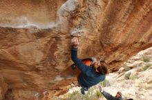 Bouldering in Hueco Tanks on 01/02/2020 with Blue Lizard Climbing and Yoga

Filename: SRM_20200102_1326210.jpg
Aperture: f/5.6
Shutter Speed: 1/250
Body: Canon EOS-1D Mark II
Lens: Canon EF 16-35mm f/2.8 L