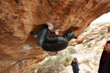 Bouldering in Hueco Tanks on 01/02/2020 with Blue Lizard Climbing and Yoga

Filename: SRM_20200102_1332240.jpg
Aperture: f/4.5
Shutter Speed: 1/250
Body: Canon EOS-1D Mark II
Lens: Canon EF 16-35mm f/2.8 L