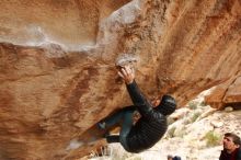 Bouldering in Hueco Tanks on 01/02/2020 with Blue Lizard Climbing and Yoga

Filename: SRM_20200102_1332330.jpg
Aperture: f/4.5
Shutter Speed: 1/250
Body: Canon EOS-1D Mark II
Lens: Canon EF 16-35mm f/2.8 L