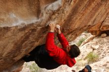 Bouldering in Hueco Tanks on 01/02/2020 with Blue Lizard Climbing and Yoga

Filename: SRM_20200102_1334380.jpg
Aperture: f/5.6
Shutter Speed: 1/250
Body: Canon EOS-1D Mark II
Lens: Canon EF 16-35mm f/2.8 L