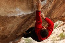 Bouldering in Hueco Tanks on 01/02/2020 with Blue Lizard Climbing and Yoga

Filename: SRM_20200102_1334420.jpg
Aperture: f/5.6
Shutter Speed: 1/250
Body: Canon EOS-1D Mark II
Lens: Canon EF 16-35mm f/2.8 L