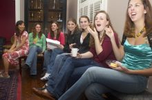 Allison Heather, Ashley Younger, Megan Watson, Ashley Marz, Kathlyn Parr, Meredith Beene, and Jessica Liu (from the right) singing carols at the Alpha Delta Pi Christmas party, Sunday, December 10, 2006.

Filename: SRM_20061210_1853428.jpg
Aperture: f/7.1
Shutter Speed: 1/100
Body: Canon EOS 20D
Lens: Canon EF-S 18-55mm f/3.5-5.6