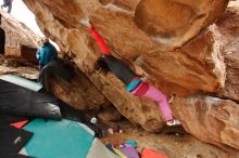 Bouldering in Hueco Tanks on 01/02/2020 with Blue Lizard Climbing and Yoga

Filename: SRM_20200102_1338140.jpg
Aperture: f/4.0
Shutter Speed: 1/250
Body: Canon EOS-1D Mark II
Lens: Canon EF 16-35mm f/2.8 L