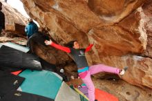 Bouldering in Hueco Tanks on 01/02/2020 with Blue Lizard Climbing and Yoga

Filename: SRM_20200102_1338142.jpg
Aperture: f/4.0
Shutter Speed: 1/250
Body: Canon EOS-1D Mark II
Lens: Canon EF 16-35mm f/2.8 L